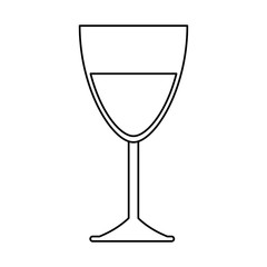 wine cup isolated icon vector illustration design