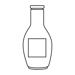 glass bottle kitchen product vector illustration design