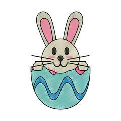 Fototapeta premium Cute bunny cartoon icon vector illustration graphic design