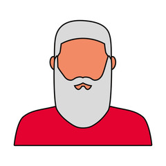 santa claus icon over white background vector illustration