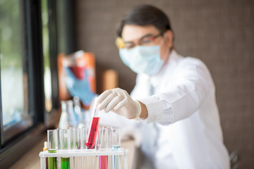 scientist working at the laboratory