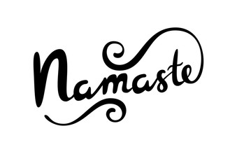 Namaste vector lettering.