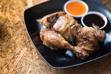 Grilled chicken with spicy sauce