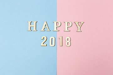 background with word 2018 happy new year.