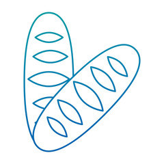 delicious bread isolated icon vector illustration design