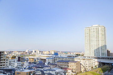 Fototapeta premium 二子玉川ライズからみた多摩川