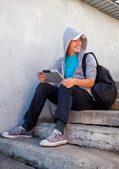 Teenager with a Tablet