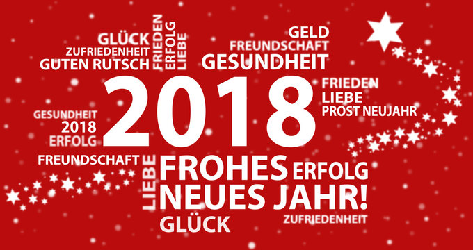 Neujahr Gruss 2018