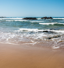 Beach with rocks in Almograve
