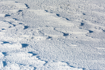 Fototapeta na wymiar Schneestrukturen