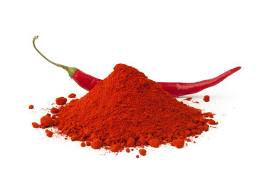 Paprikaberg und Chilischote