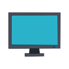 Computer screen monitor icon vector illustration graphic design