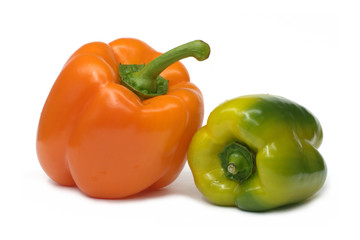 Paprika grün und orange