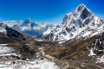 Fototapeta na wymiar Sagarmatha National Park in the Nepal Himalaya.