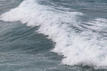 Ocean white water waves at the sea