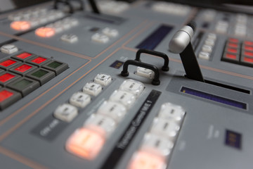 Broadcast studio video and audio switcher mixer