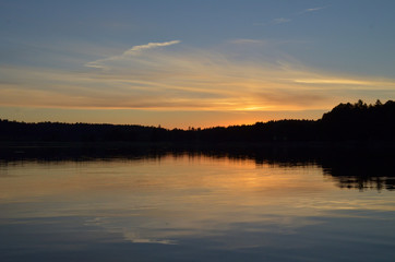  lake during the sunset