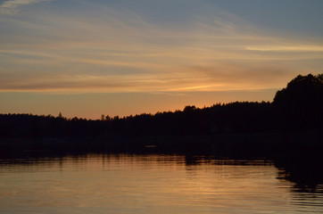  lake during the sunset