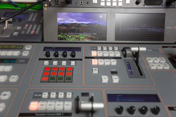 Broadcast studio video and audio switcher mixer