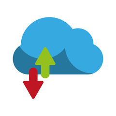 Cloud computing symbol icon vector illustration graphic design