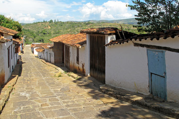 Fototapeta premium Old colonial town of Barichara, Santander, Colombia, South America