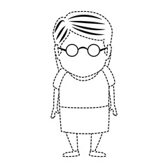 cute grandmother avatar character vector illustration design