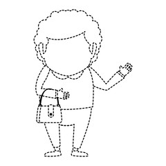 cute grandmother avatar character vector illustration design