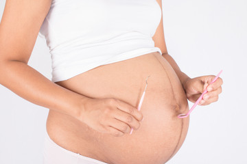 Pregnant women with dentistry
