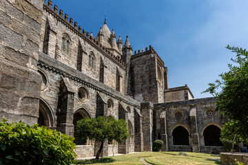 Fototapeta na wymiar Cloisters of the Se Cathedral of Evora, Portugal, originated in the 13th century, declared a World Heritage Site by UNESCO in 1988.