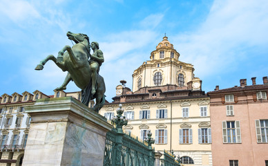 Fototapeta na wymiar History and art in Turin