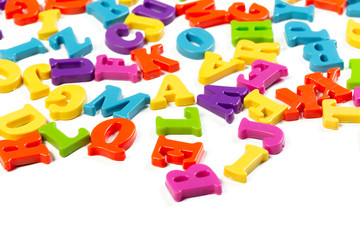 colorful toy alphabet letters