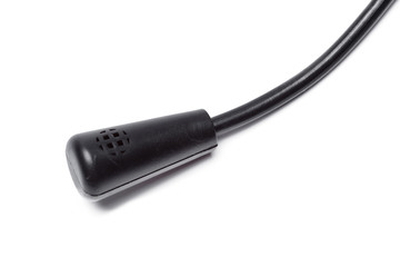 headset with microphone isolated on white