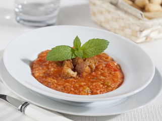 Thick tomato soup
