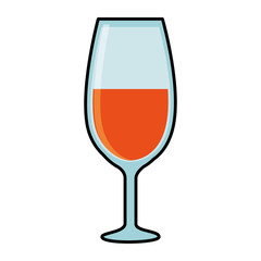 wine cup isolated icon vector illustration design