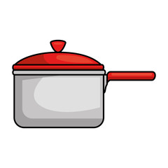 Obraz premium kitchen pot isolated icon vector illustration design