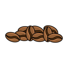 coffee seeds isolated icon vector illustration design