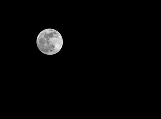 magnificent gorgeous full moon and you can see also the craters