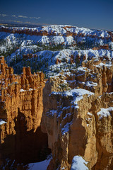 Snow in Bryce canyon