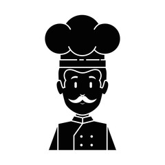 professional chef avatar character vector illustration design