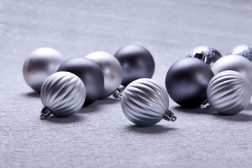 Christmas silver balls