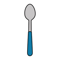 spoon cutlery isolated icon vector illustration design