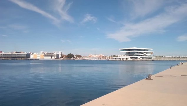 Time Lapse d&aacute;rsena interior del Puerto de Valencia
