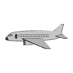 Fototapeta na wymiar Airplane jet isolated icon vector illustration graphic design