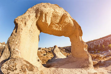 Nature miracle sandstone arch in national park
