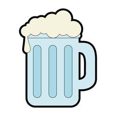 beer jar isolated icon vector illustration design