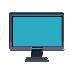 Computer screen monitor icon vector illustration graphic design