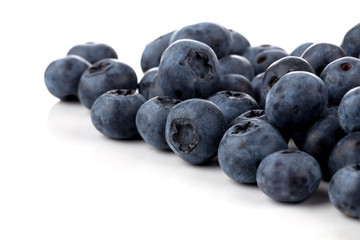 blueberries isolated close up