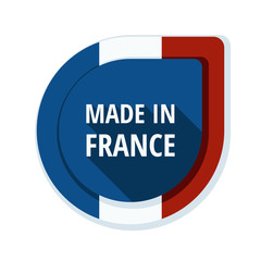 Made in France button illustration