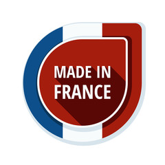 Made in France button illustration