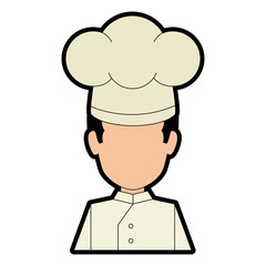 professional chef avatar character vector illustration design